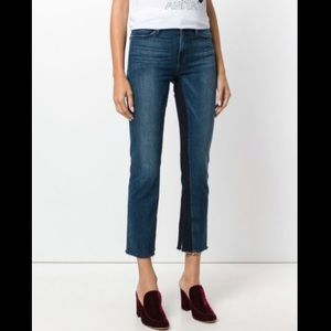 Frame Denim Le High Rise Ankle Straight in Elaine